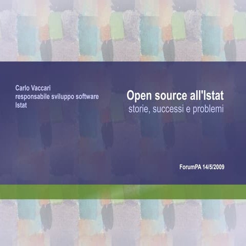 Open Source at Istat