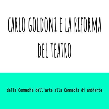 Carlo goldoni