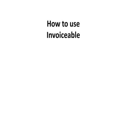 How to use Invoiceable
