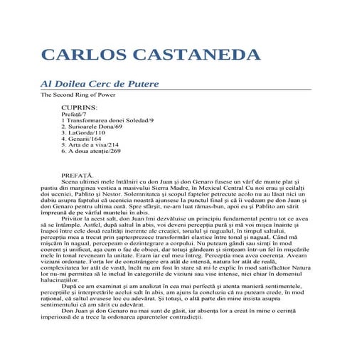 Carlos Castaneda Al-doilea-cerc-de-putere