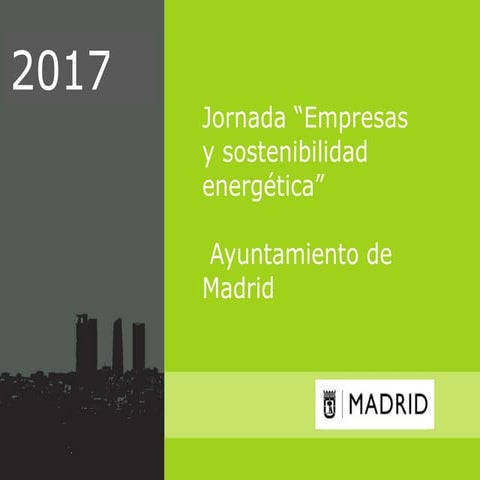 Presentación de Carlos E. González en la Jornada "Empresas y sostenibilidad e...