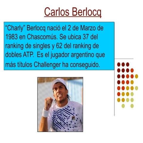 La historia de Carlos Berlocq, el orgullo de una ciudad.