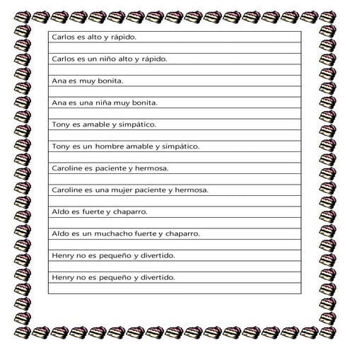 Adjectives Exercises s