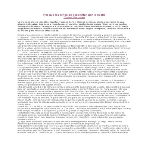 Carlos gonzalez   porque los bebes se despiertan por las noches