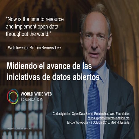 Encuentro Aporta 2016 - Mesa 3 - Carlos Iglesias