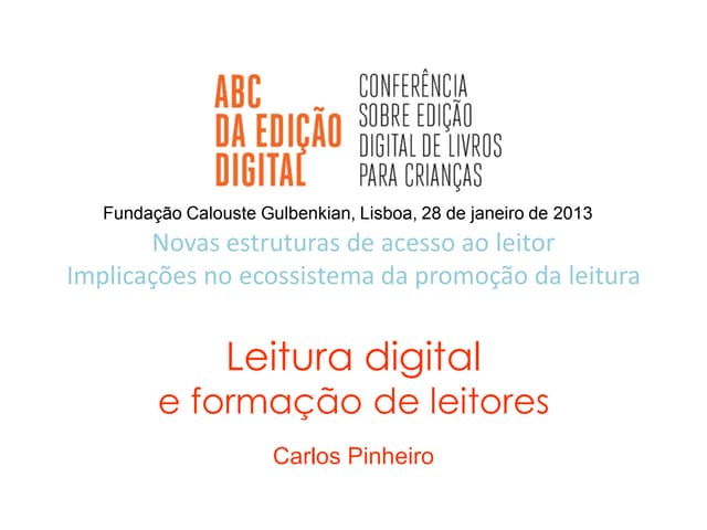 Leitura digital e formação de leitores