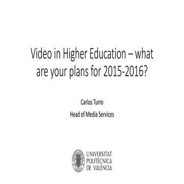 M&L Webinar: The role of video in blended learning