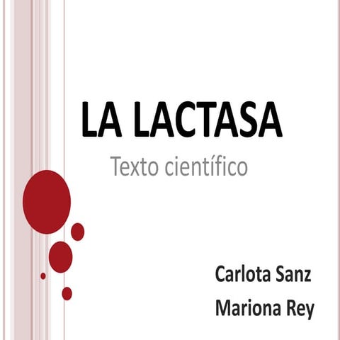 La lactosa