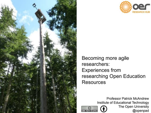 Agile Research for Open Education Researchers