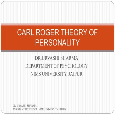 Carl roger theory of personality