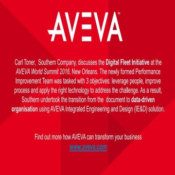 'The Digital Fleet' by Carl Toner from Southern Company