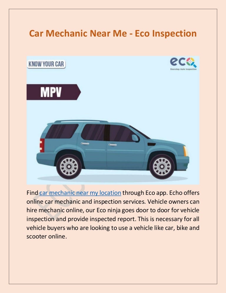 Car Mechanic Near Me Eco Inspection