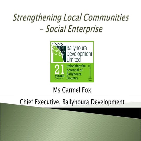Carmel Fox - CEO, Ballyhoura Development Limited