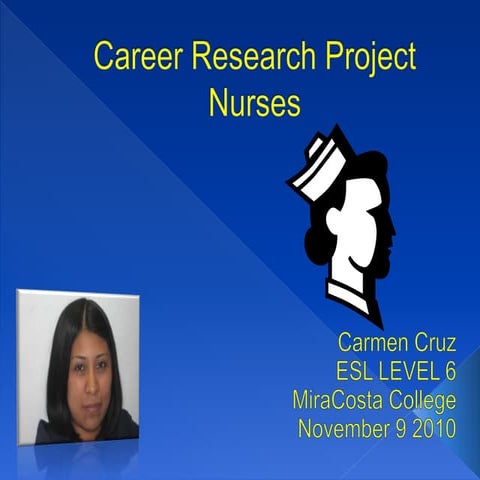 Carmen career research project