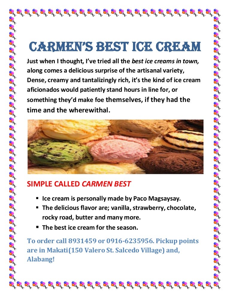 best ice cream in a bolsa recipe