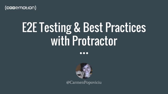 Carmen Popoviciu - Protractor styleguide | Codemotion Milan 2015