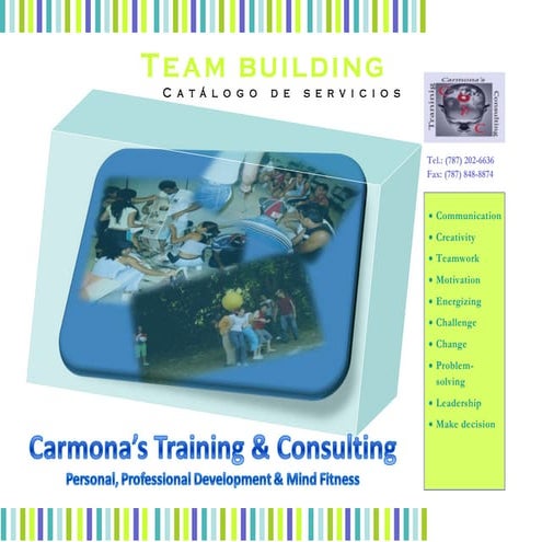Team Building Cataloge Carmonas Training Consulting