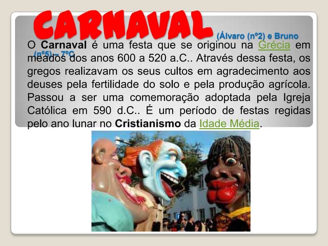 Origem da palavra carnaval | DOCX