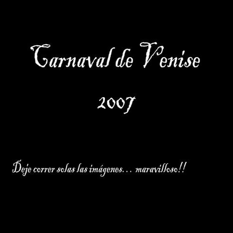 Carnaval de Venise