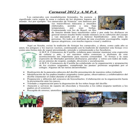 Carnaval 2012 y ampa