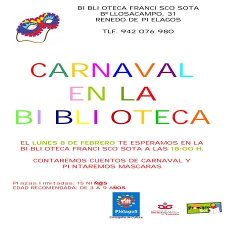 Carnaval en la biblioteca2016