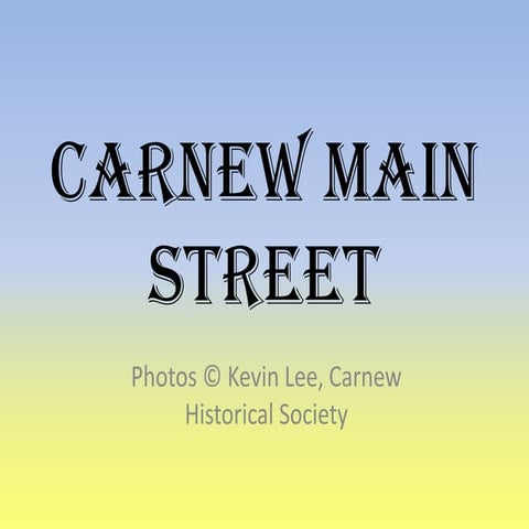 Carnew Main Street | PPTX