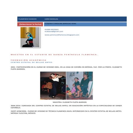 Caro Barajas (Flamenco Dancer)