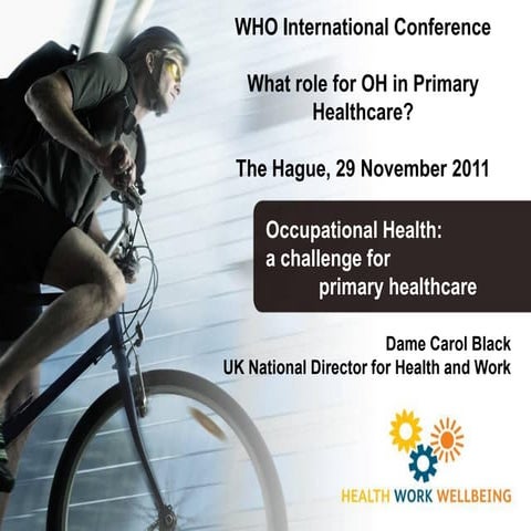 Occupational Health: a challenge for primary health care