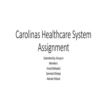Carolinas healthcare system 