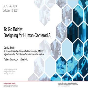 UX STRAT USA 2021: Carol Smith, Carnegie Mellon