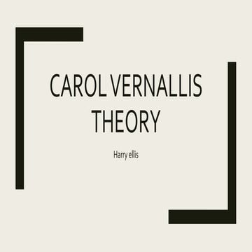 Carol theory assignment 20 something