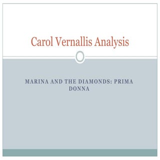 Carol vernallis analysis:marina and...
