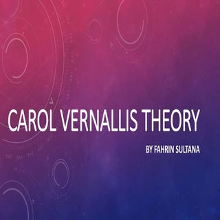 Carol vernallis theory