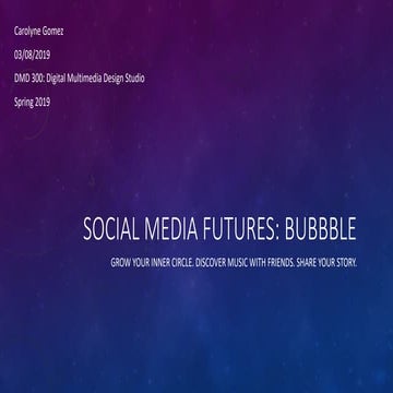 Bubbble Mobile App Concept