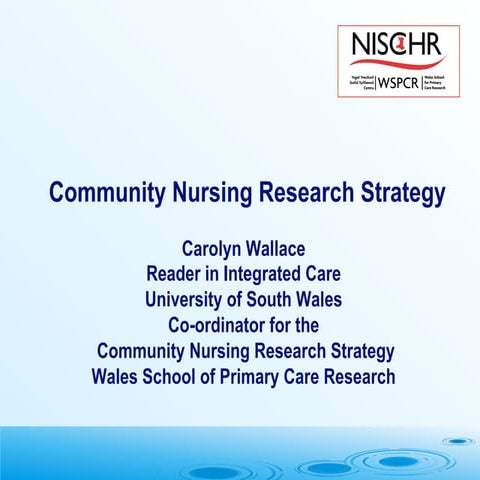 Carolyn Wallace CNRS presentation Sep 2013