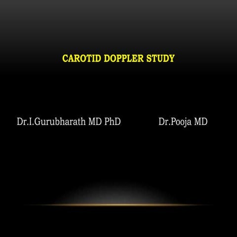 CAROTID DOPPLER STUDY