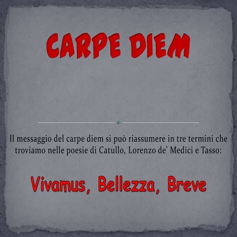 Carpe diem