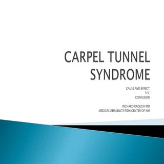 Carpel tunnel syndrome  presentation
