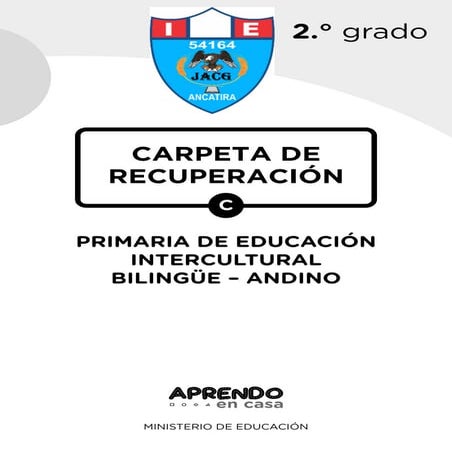 Carpeta de recuperación c segundo grado de primaria de educación intercultura...