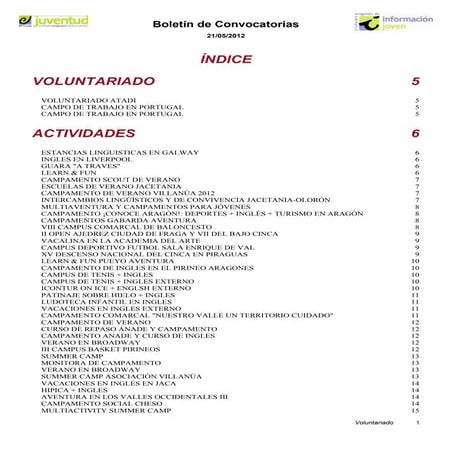 La Carpeta del Verano semana 21