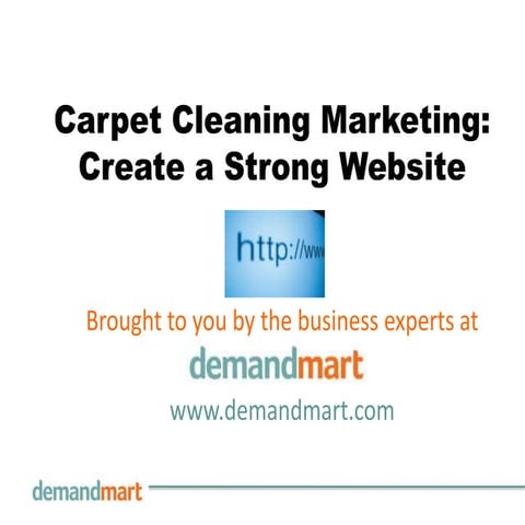 Carpet Cleaning Business: Create a Strong Website