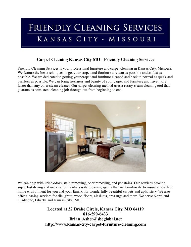 Carpet Cleaning Kansas City MO Friendly Cleaning Services