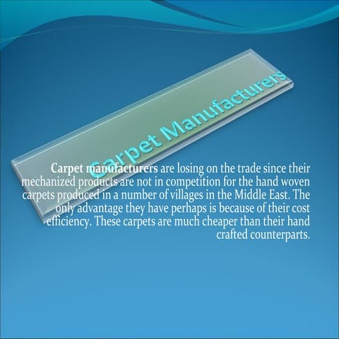 Carpet manufacturers