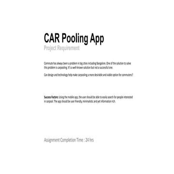 Carpooling App India - UX Desin - Avjit Chinara