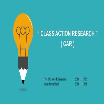 Classroom Action Research