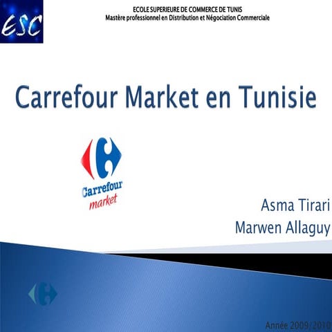 Carrefour market en Tunisie