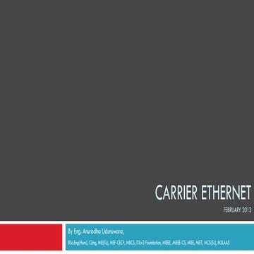 Carrier Ethernet