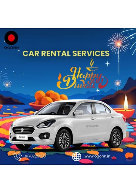 Best Self Drive Car on Rent in Lucknow | Diwali Offers | Ogonn.in