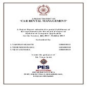 Car rental management system | PDF