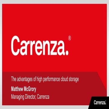Carrenza advantages-high-performance-cloud-storage